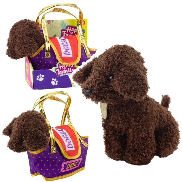 En puddelhund i en pose