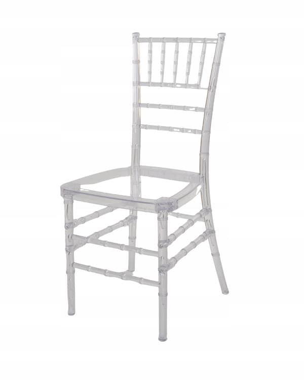 Chiavari stole transparente, 4 stk., elegante, bryllupsbanketstole