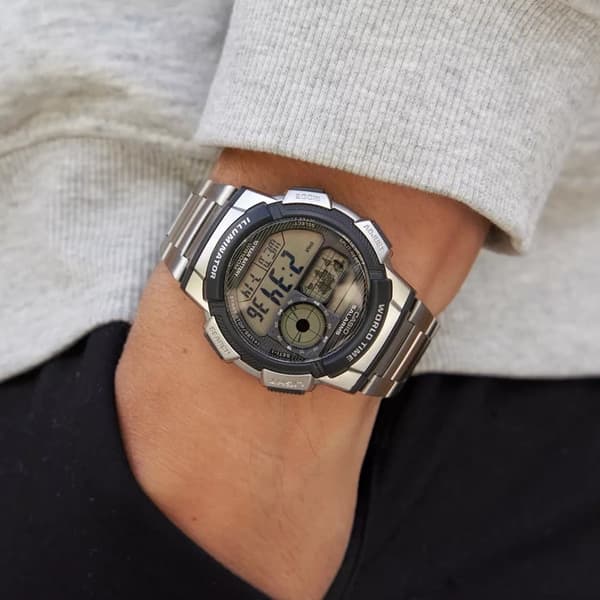 Herrklocka CASIO AE-1000WD 1A (zd073h) - Världstid + Låda