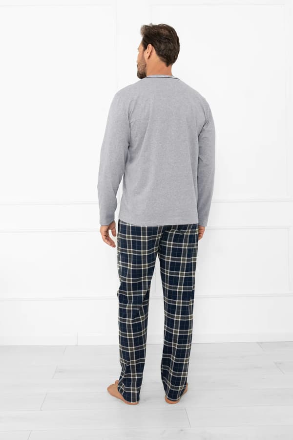 Herrpyjamas med lång ärm, långbyxor Andreas M