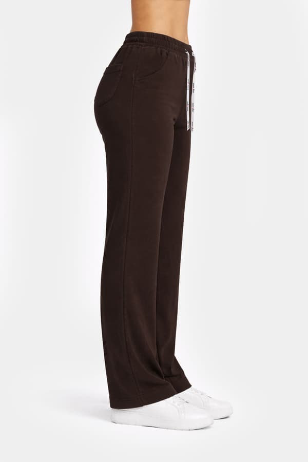 Dame Plazo bløde bukser PLAZO BLACK PANTS M