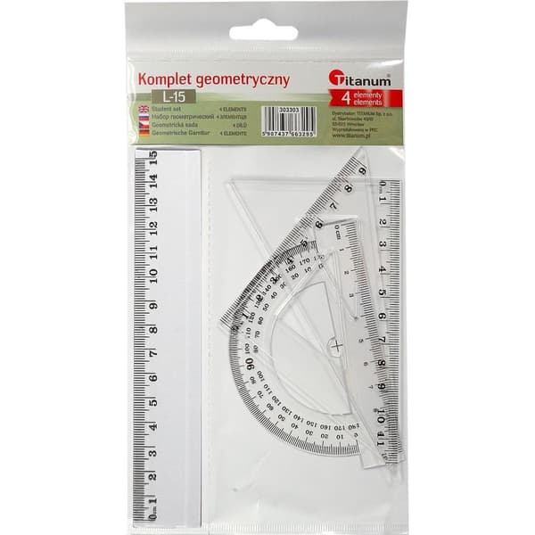 Geometrisk sæt 15 cm 4 dele