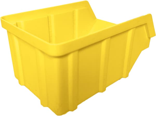 Værkstedscontainer model 2, mål 156 x 100 x 75, gul