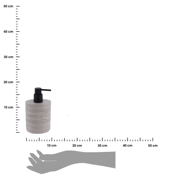 SORO tvålpump, betongeffekt, grå