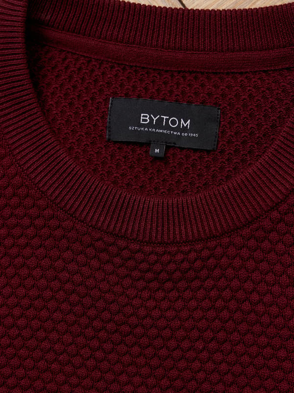 Bordeauxrød sweater BICKNELL M