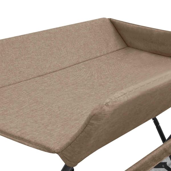 vidaXL puslebord taupe jern