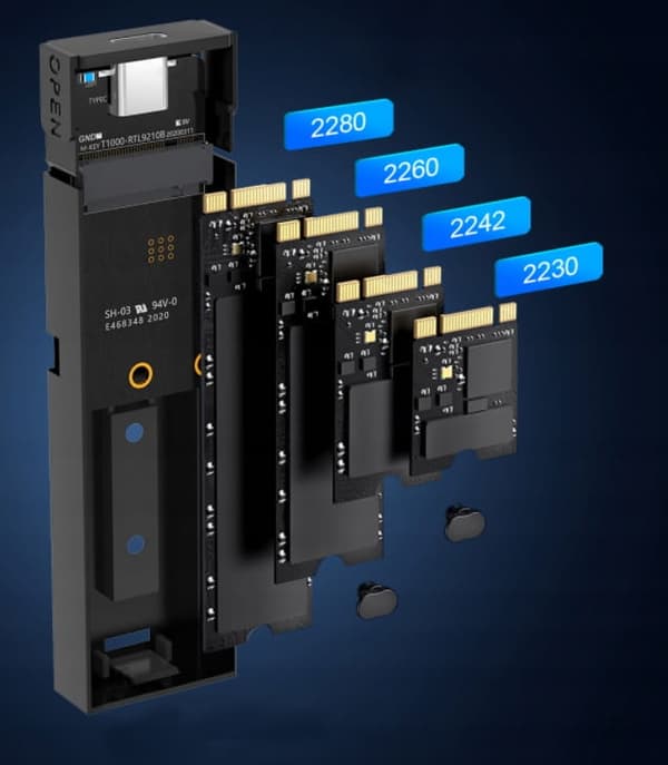 SSD m.2 USB 3.0 NGFF -kotelo m2 SATA Zenwire BS-2809S