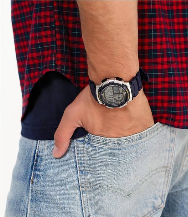 Herrklocka CASIO AE-1000W 2AV (zd073e) - Världstid + med låda