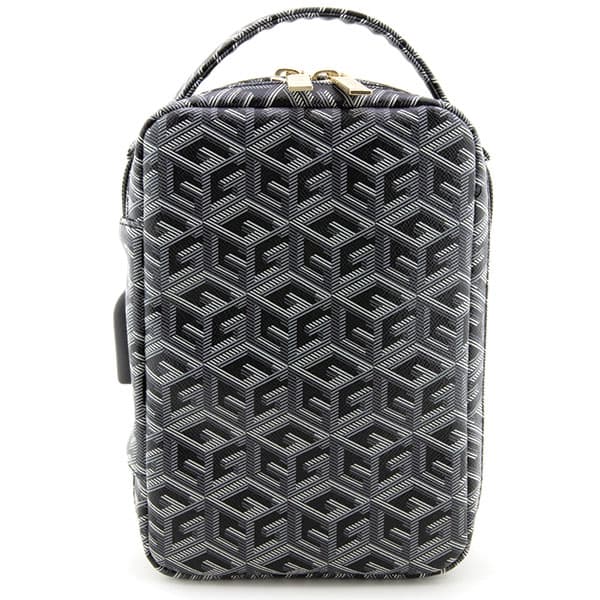 Guess GCube Stribet Organizer Taske, Sort