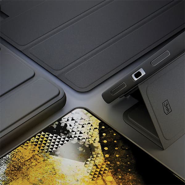 3MK blødt tablet-cover til Galaxy Tab A9+ op til 12", sort