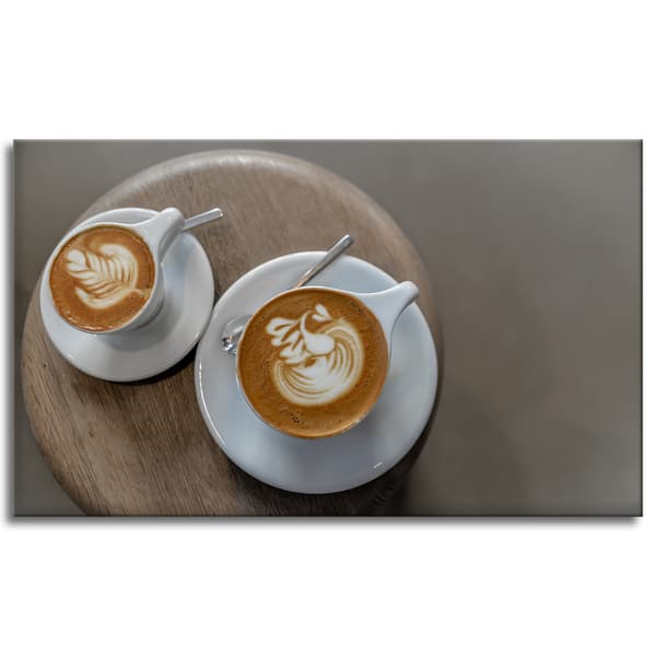 Lærredstryk Køkken Kaffekopper 100x60