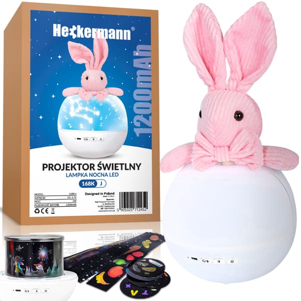 Heckermann 168K-J Rabbit LED-stjärnprojektor