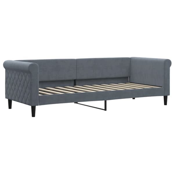vidaXL Bäddsoffa mörkgrå 80x200 cm sammet