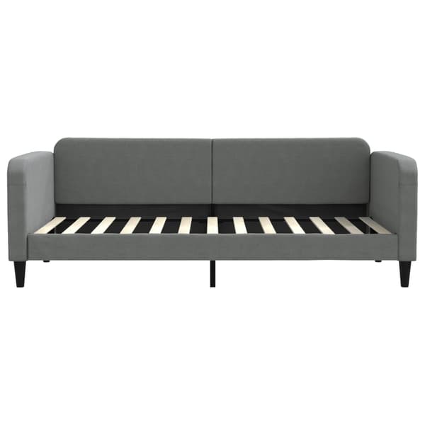 vidaXL Bäddsoffa mörkgrå 90x200 cm tygöverdrag