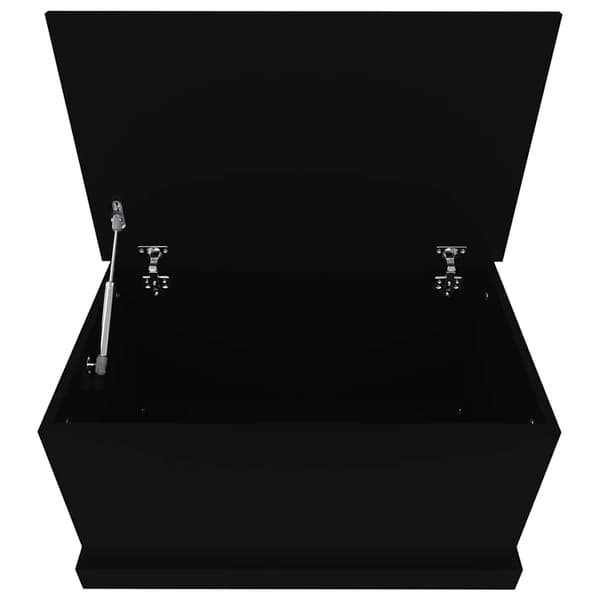 vidaXL kommode, sort, 70x40x38 cm, træbaseret materiale