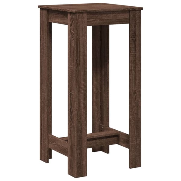 vidaXL barbord brunt egetræ 51x50x103,5 cm