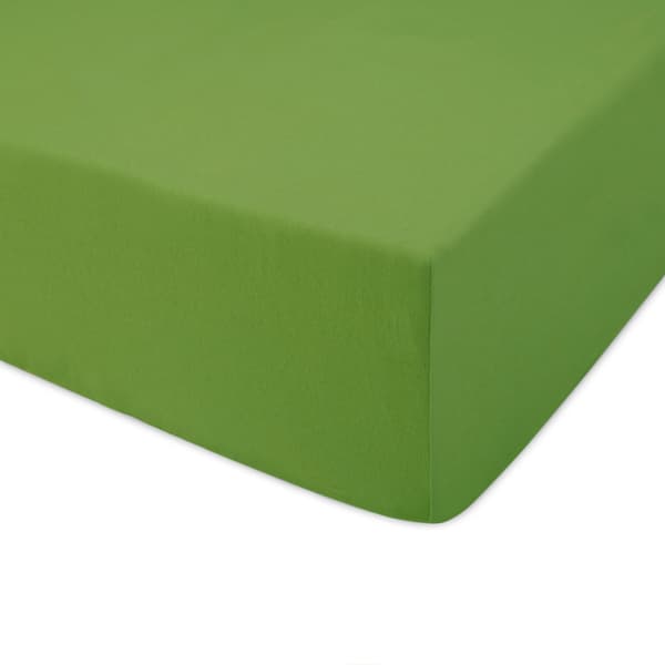 Stræklagen 140x200 elastisk JERSEY 100% BOMULD grøn kaktus