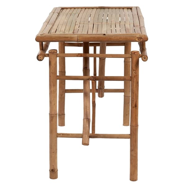 vidaXL Hopfällbart trädgårdsbord 115x50x75 cm bambu