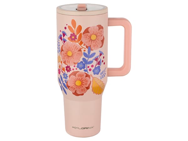 Termokrus i rustfrit stål Power 1,1L Flowers