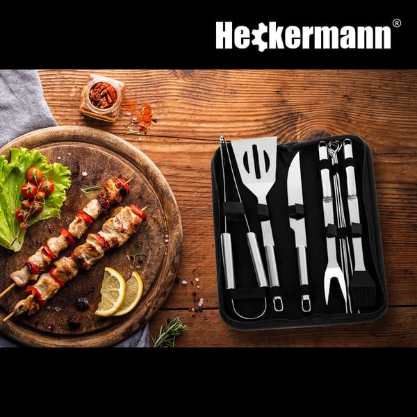 Heckermann IN-BBQ9 grilltillbehör - 9 delar