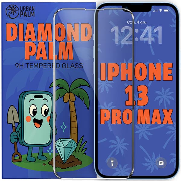 Diamond Palm Härdat Glas för iPhone 13 Pro Max