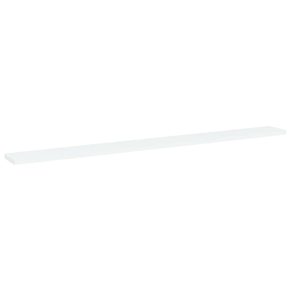 vidaXL bogreoler, 4 stk., hvide, 100x10x1,5 cm, spånplade