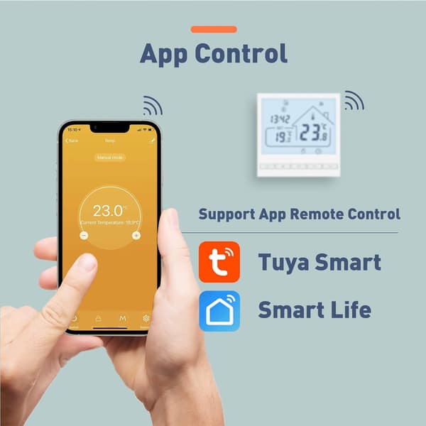 Beok Alexa, Google 3A TOL47WIFI Programmerbar WiFi-rumstermostat