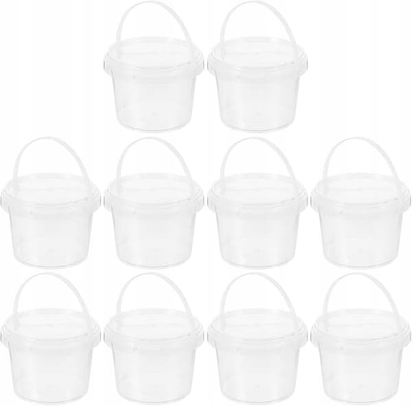 Matförvaringshinkar 0,5L transparenta 10 stycken