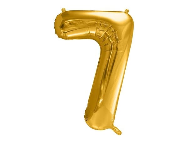 Folieballon 7 86 cm guld