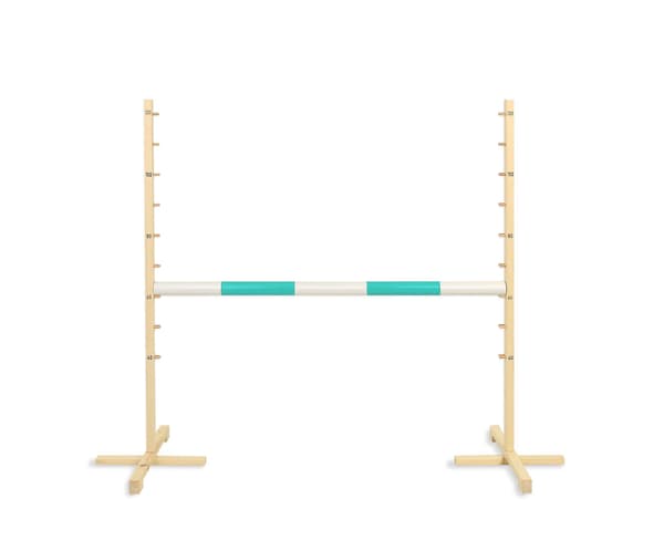 Hoppstängsel för hobbyhäst 120 cm, Mintgrå balk