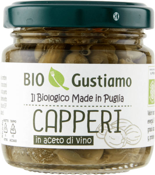 Bio Gustiamo kapers i eddike 100g