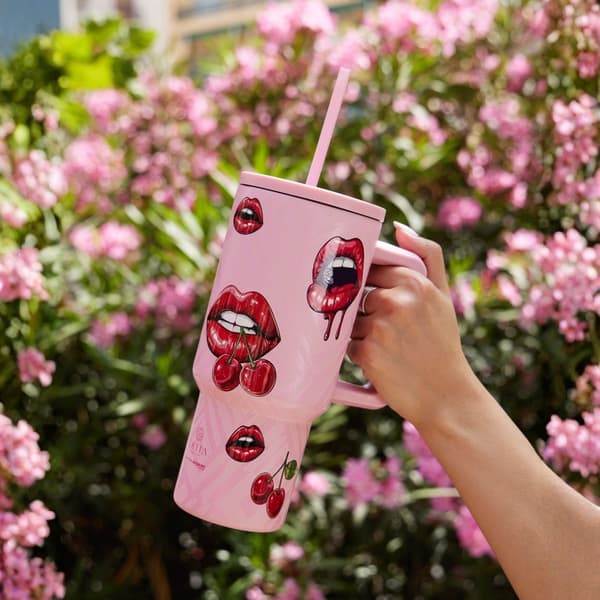 Blush Pop 900 ml termosmugg med sugrör