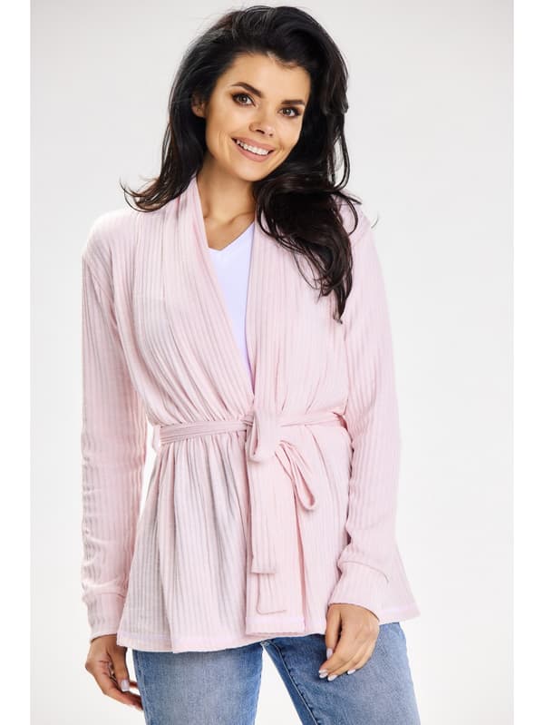 Sweater A655 - Farve/mønster: Pudderrosa S/M
