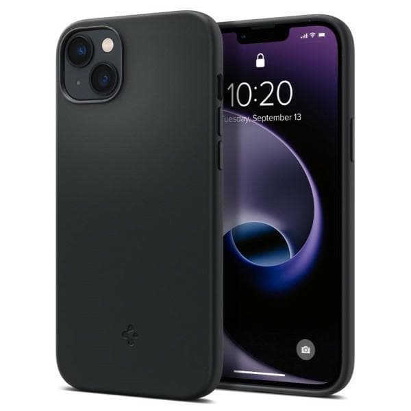 Spigen Silikone Fit MagSafe-etui til iPhone 14 Plus Sort