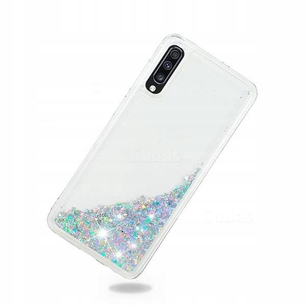 Bakstycke till Samsung GALAXY A70 silver + 9H GLAS