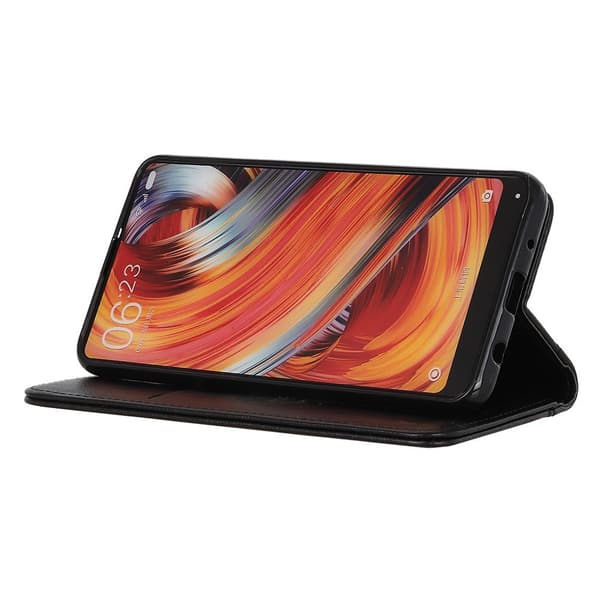 OnePlus 13 Split Læder Flip Cover, Sort