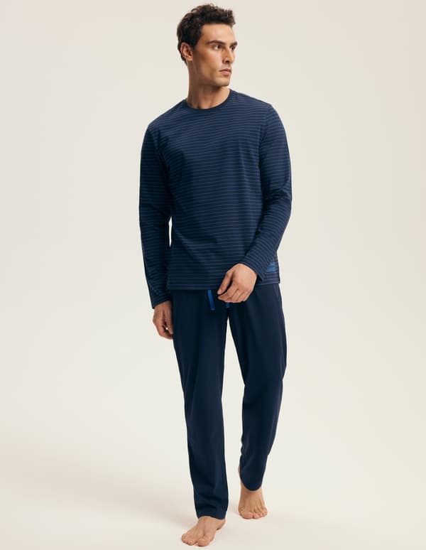 Nya Henderson herrpyjamas | Marinblå 2XL