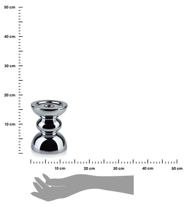 Rita silverljusstake 15 cm