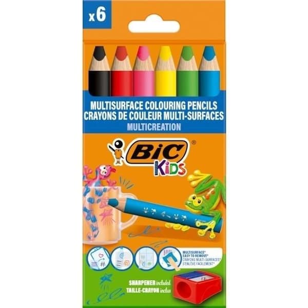 BIC Kids -kynät + teroitin 6+1 kpl