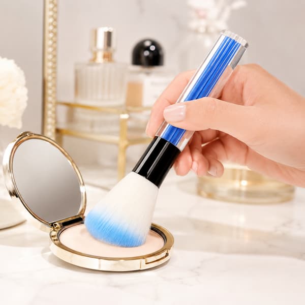 Makeupbørste til blush, bronzer, løs pudder og mineralfoundation