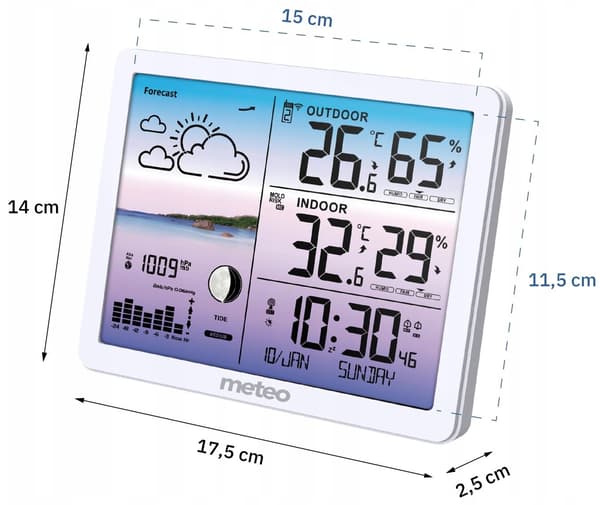 Meteo SP107 valkoinen sääasema (05SP107B)