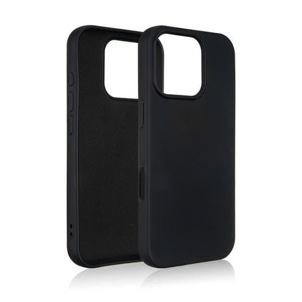 Beline Silikone Etui til iPhone 16 Pro Sort