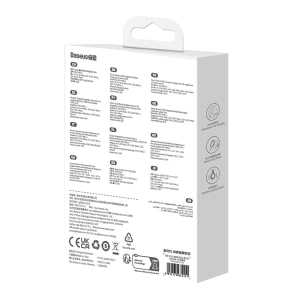 iPhone bilholder med 15W induktiv oplader til luftventil - sort