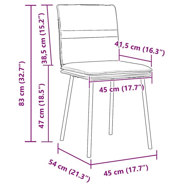 vidaXL Matstolar, set om 4, mörkgrön, klädd i sammet