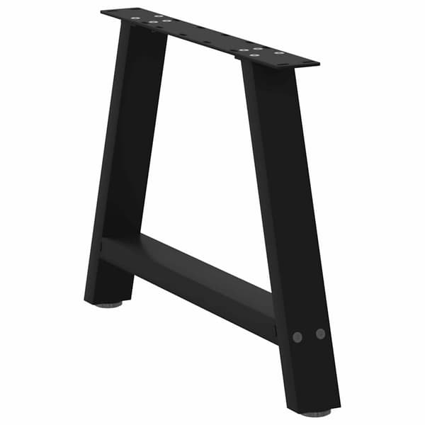 vidaXL sofabordsben, 2 stk., sort, 60x(42-43) cm, stål