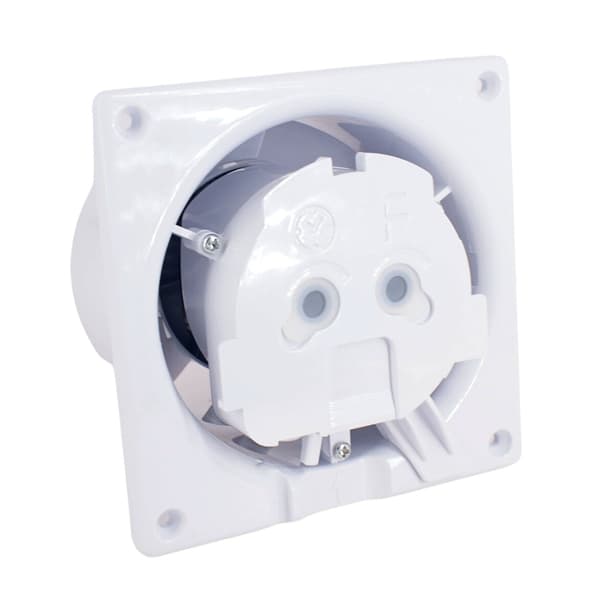 dRim 125 HS Ventilator Fugtsensor Grå Plexiglas Glans Ventilator Plus Panelsæt