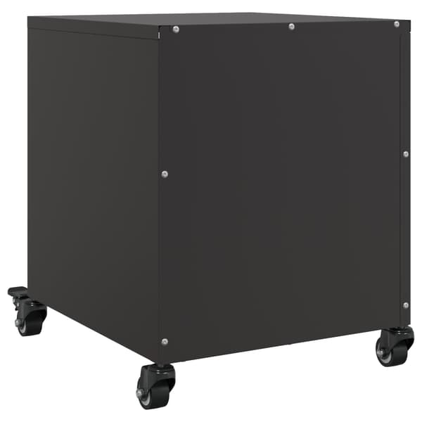 vidaXL sengebord sort 36x39x43,5 cm stål