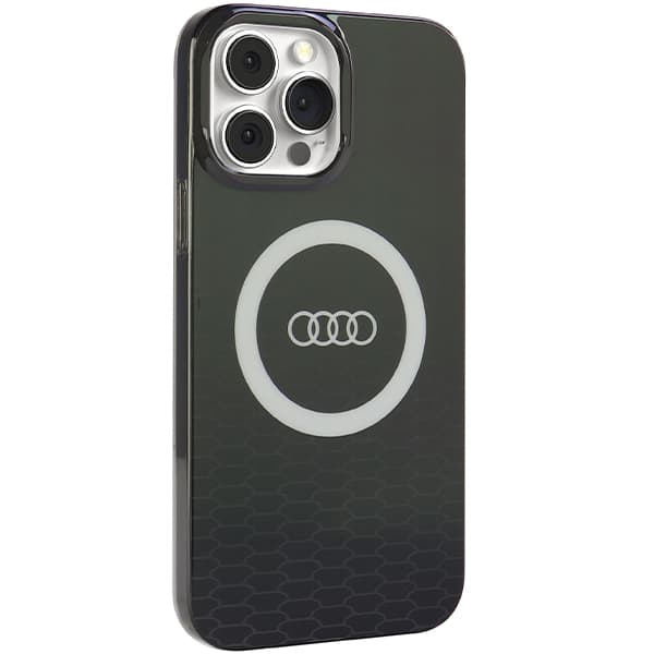 Audi IML MagSafe-etui med stort logo til iPhone 13 Pro Max, sort