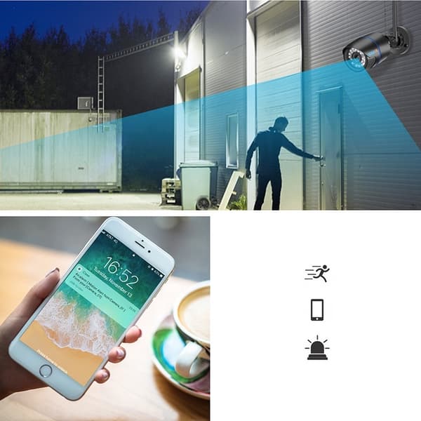 Trådlös utomhus IP WiFi-kamera full HD