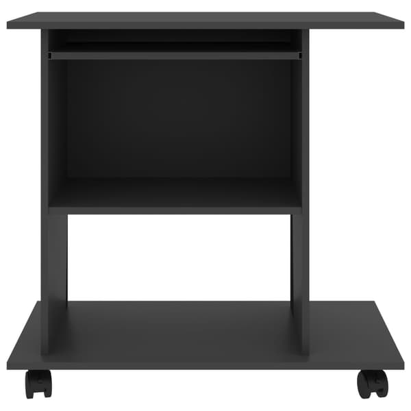 vidaXL computerbord, gråt, 80x50x75 cm, spånplade